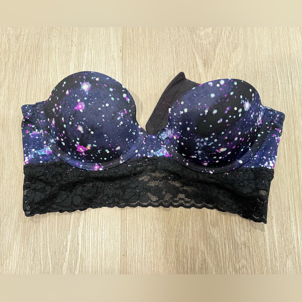 NWOT- VS Pink Corset Strapless Push-up Bra